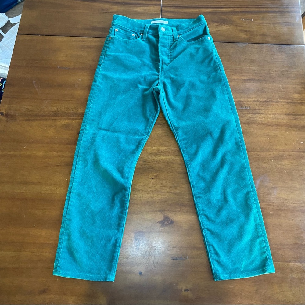 Levi's Green Straight Leg Jeans